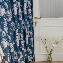 Tenda Stampata Floreale Su Misura In Stile Nordico In Cotone