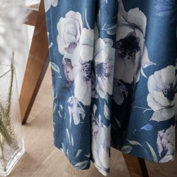 Tenda Stampata Floreale Su Misura In Stile Nordico In Cotone