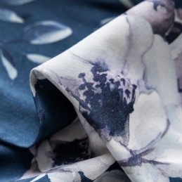 Tenda Stampata Floreale Su Misura In Stile Nordico In Cotone