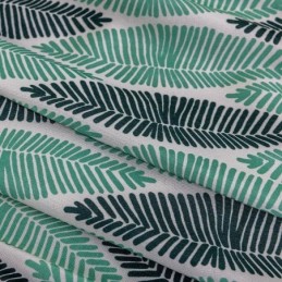 Tenda Stampata A Foglia Su Misura, Stile Nordico, In Cotone