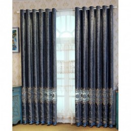 Tenda Semi-Oscurante Su Misura, Stile Cinese, In Velluto Twill Ricamato, Per Soggiorno, Camera Da Letto