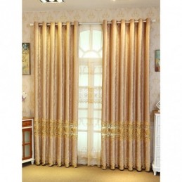 Tenda Semi-Oscurante Su Misura, Stile Cinese, In Velluto Twill Ricamato, Per Soggiorno, Camera Da Letto