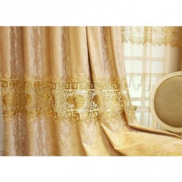 Tenda Semi-Oscurante Su Misura, Stile Cinese, In Velluto Twill Ricamato, Per Soggiorno, Camera Da Letto
