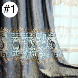 Tenda Semi-Oscurante Su Misura, Stile Cinese, In Velluto Twill Ricamato, Per Soggiorno, Camera Da Letto