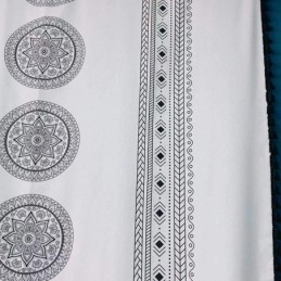 Tenda In Lino Stampato Su Misura, Stile Nordico Per Soggiorno E Camera Da Letto