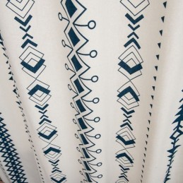 Tenda In Lino Con Stampa Geometrica, Su Misura, In Stile Nordico, Per Soggiorno E Camera Da Letto
