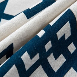 Tenda In Lino Con Stampa Geometrica, Su Misura, In Stile Nordico, Per Soggiorno E Camera Da Letto