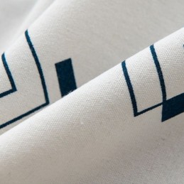Tenda In Lino Con Stampa Geometrica, Su Misura, In Stile Nordico, Per Soggiorno E Camera Da Letto