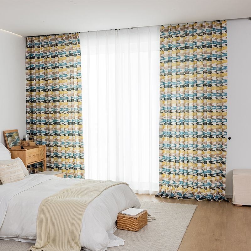 Tenda In Cotone Su Misura, Stile Nordico Stampato
