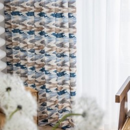 Tenda In Cotone Su Misura, Stile Nordico Stampato
