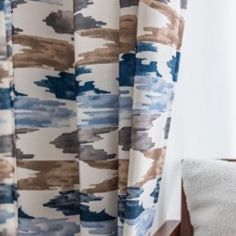 Tenda In Cotone Su Misura, Stile Nordico Stampato