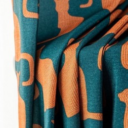 Tenda In Cotone Su Misura Con Stampa Di Gattini In Stile Nordico