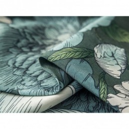 Tenda In Cotone Su Misura, Stampa Floreale, Stile Nordico