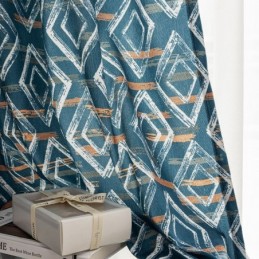 Tenda Su Misura Tenda Rombo Stampata Stile Nordico