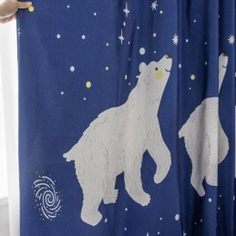 Tenda In Cotone Su Misura, Stile Per Bambini, Stampa Orso Polare