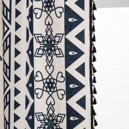 Tenda In Lino Con Stampa Floreale, Su Misura, In Stile Nordico, Per Soggiorno E Camera Da Letto