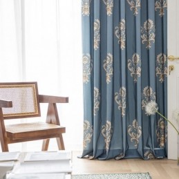 Tenda In Cotone Su Misura, Stile Europeo Con Stampa Floreale