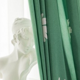 Tenda In Cotone Su Misura, Stile Nordico, Stampa Floreale
