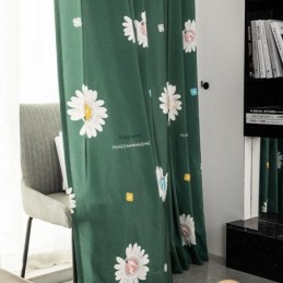 Tenda In Cotone Su Misura Con Stampa Floreale In Stile Nordico
