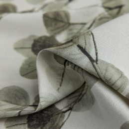 Tenda In Cotone Su Misura, Stampa A Foglia Nordica