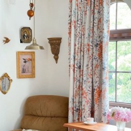 Tende Con Stampa Botanica In Poliestere, Oscuranti Per Finestre, Soggiorno, Camera Da Letto