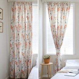 Tende Con Stampa Botanica In Poliestere, Oscuranti Per Finestre, Soggiorno, Camera Da Letto
