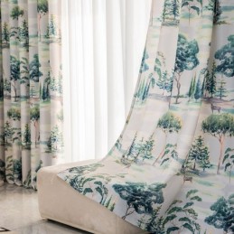 Tende Foresta Stampate Stile Americano