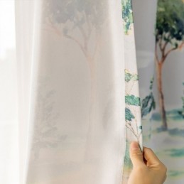 Tende Foresta Stampate Stile Americano