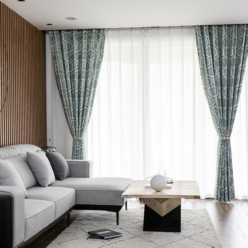 Tende Oscuranti Nordiche Con Stampa Geometrica Per Soggiorno E Camera Da Letto