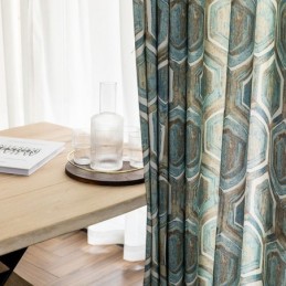 Tende Oscuranti Nordiche Con Stampa Geometrica Per Soggiorno E Camera Da Letto