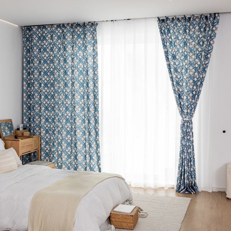 Tenda In Cotone Su Misura, Stampata In Stile Nordico