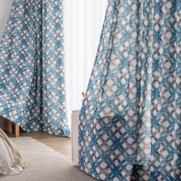 Tenda In Cotone Su Misura, Stampata In Stile Nordico
