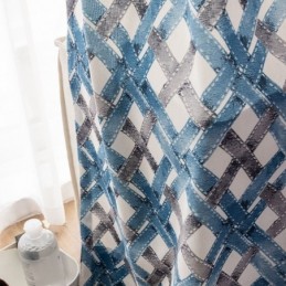 Tenda In Cotone Su Misura, Stampata In Stile Nordico