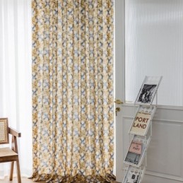 Tenda In Cotone Su Misura, Stampata In Stile Nordico