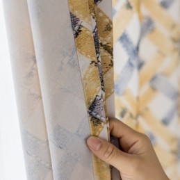 Tenda In Cotone Su Misura, Stampata In Stile Nordico