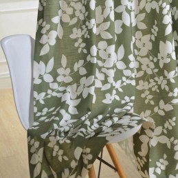 Tenda Oscurante Su Misura, Stile Nordico, Stampa Floreale Per Soggiorno, Camera Da Letto