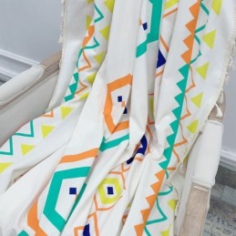 Tende In Lino Con Stampa Geometrica In Stile Nordico Per Soggiorno E Camera Da Letto