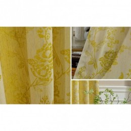 Tende Oscuranti Nordiche, Tenda Jacquard Floreale In Policotone, Tenda Su Misura Per Soggiorno E Camera Da Letto