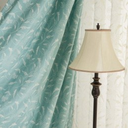 Tenda Oscurante In Cotone Su Misura, Con Tralci Ricamati In Stile Nordico Per Soggiorno E Camera Da Letto