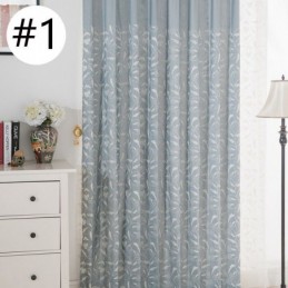 Tenda Oscurante In Cotone Su Misura, Con Tralci Ricamati In Stile Nordico Per Soggiorno E Camera Da Letto