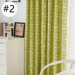 Tenda Oscurante In Cotone Su Misura, Con Tralci Ricamati In Stile Nordico Per Soggiorno E Camera Da Letto