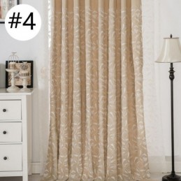 Tenda Oscurante In Cotone Su Misura, Con Tralci Ricamati In Stile Nordico Per Soggiorno E Camera Da Letto