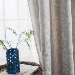 Tenda Oscurante Nordica Su Misura, In Lino E Jacquard, Per Soggiorno E Camera Da Letto