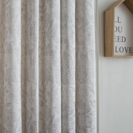Tenda Oscurante Nordica Su Misura, In Lino E Jacquard, Per Soggiorno E Camera Da Letto