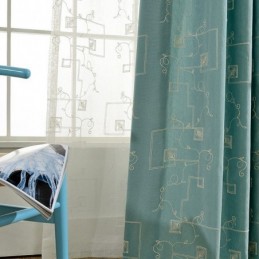 Tenda Oscurante In Cotone Su Misura, Stile Nordico, Ricamata Per Soggiorno, Camera Da Letto