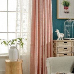 Tenda Oscurante In Cotone Su Misura, Stile Nordico, Ricamata Per Soggiorno, Camera Da Letto