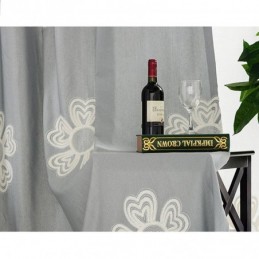 Tenda Ricamata In Stile Nordico Su Misura, Con Motivo Floreale In Policotone, Per Soggiorno E Camera Da Letto