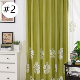 Tenda Ricamata In Stile Nordico Su Misura, Con Motivo Floreale In Policotone, Per Soggiorno E Camera Da Letto