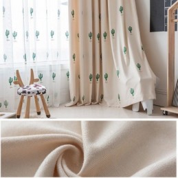 Tende Per Bambini Stile Cactus Ricamate