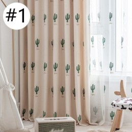 Tende Per Bambini Stile Cactus Ricamate